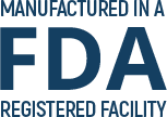Logo: Manufactured in an FDA Registered Facility.